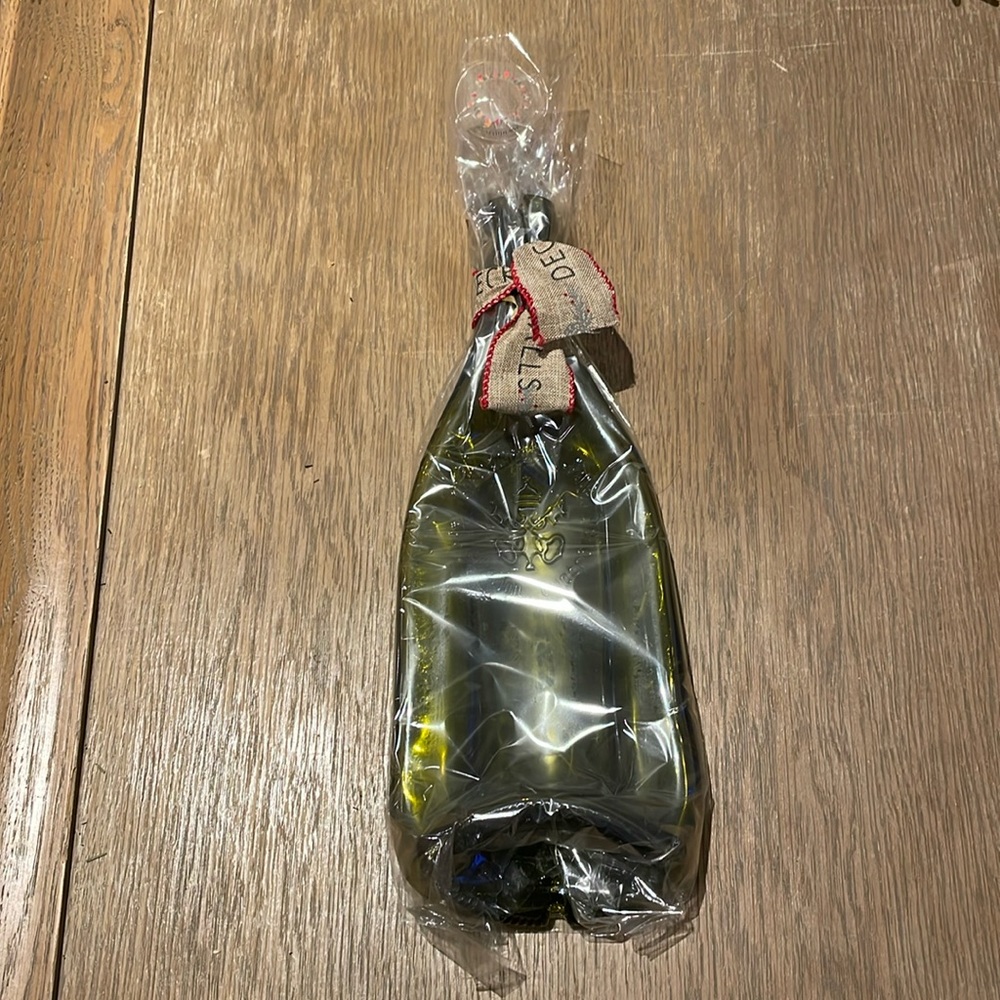 MELTED WINE BOTTLE